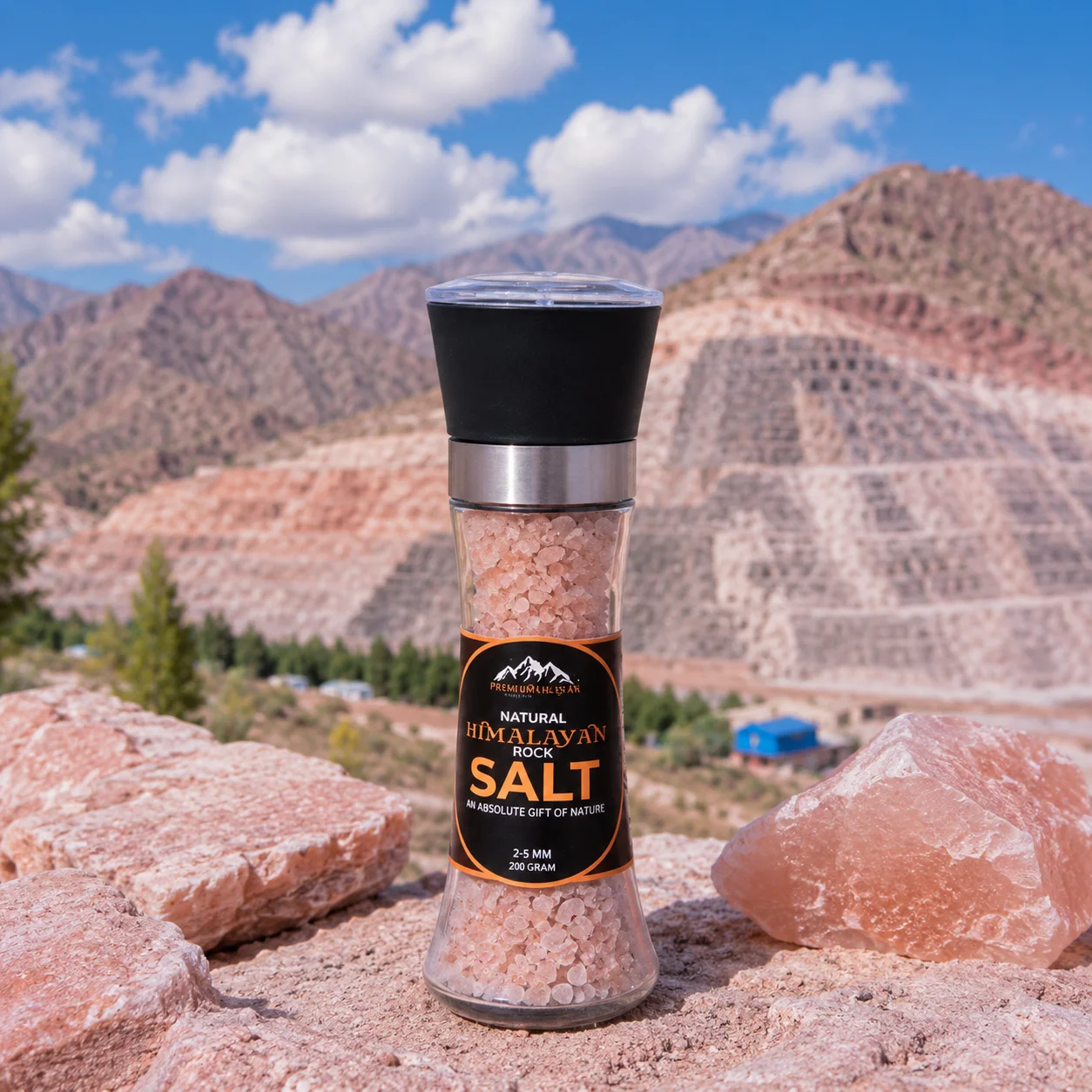 Himalayan Pink Salt Grinder
