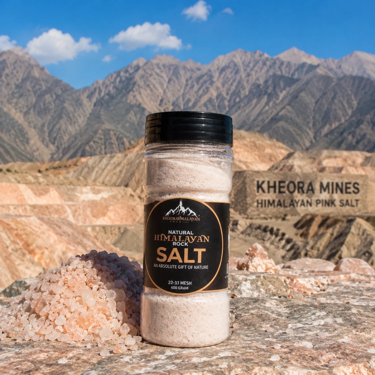 Himalayan Pink Salt Seasoning Bottle