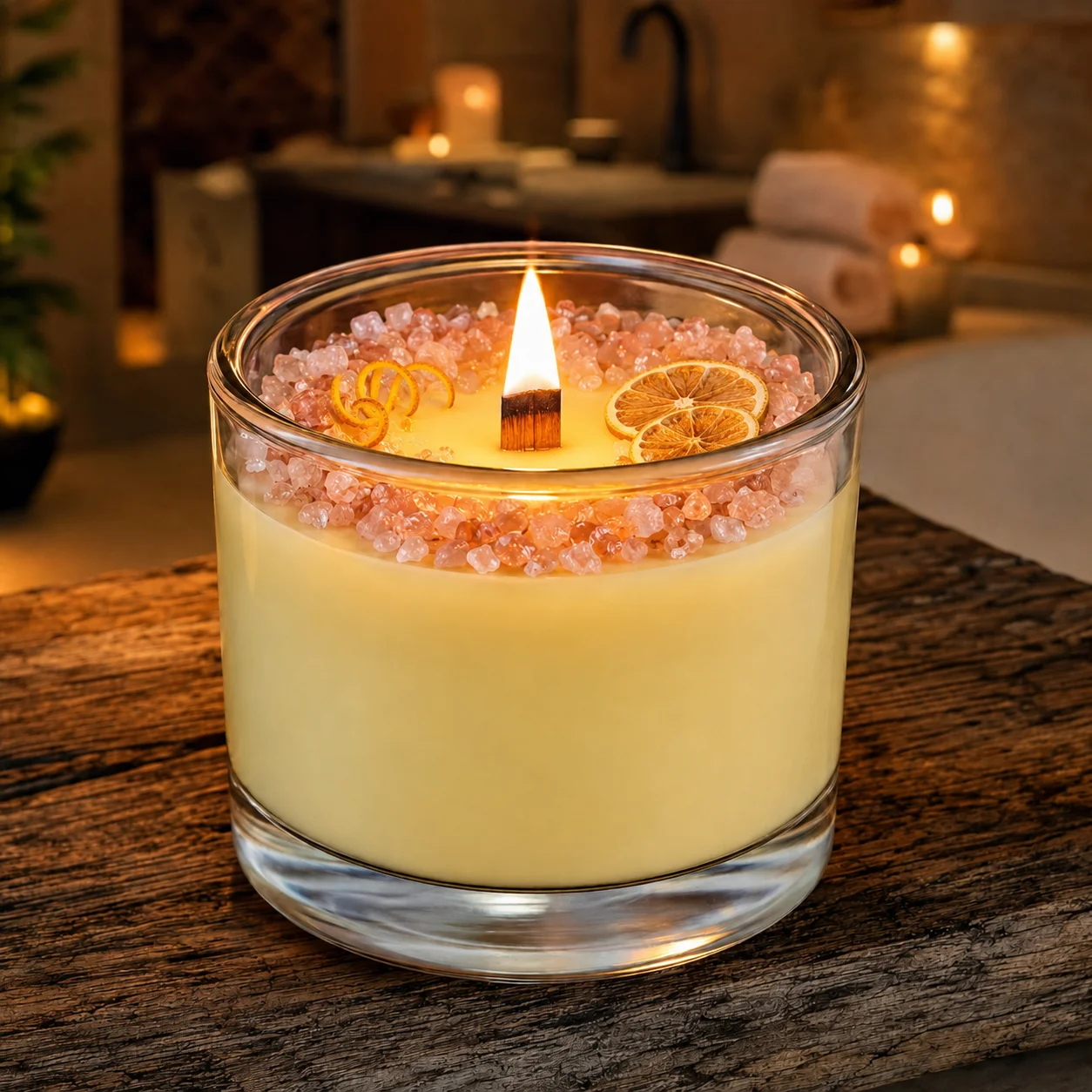 Himalayan Salt Scenyed Candle Lemon