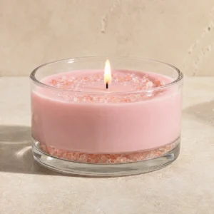 Velvet Rose & Pink Himalayan Salt Scented Candle