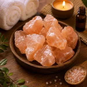 Raw Himalayan Pink Salt Crystal Chunks (Aromatherapy & Spa Set)