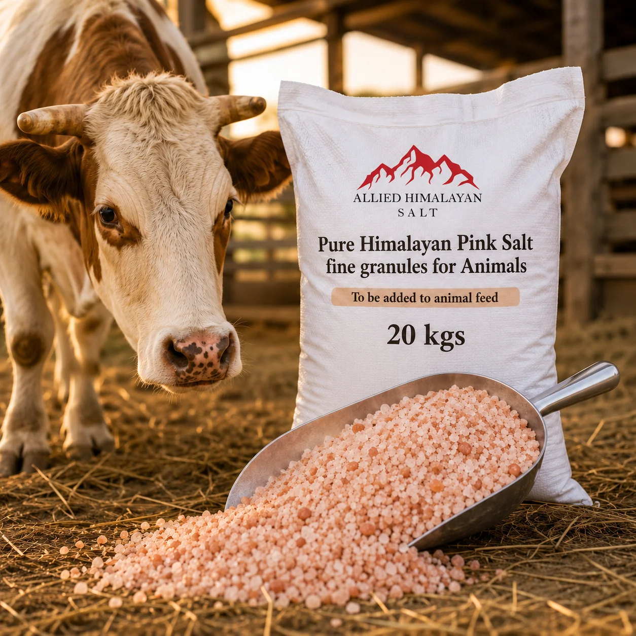 Pure Himalayan Pink Salt Fine Granules For Animals