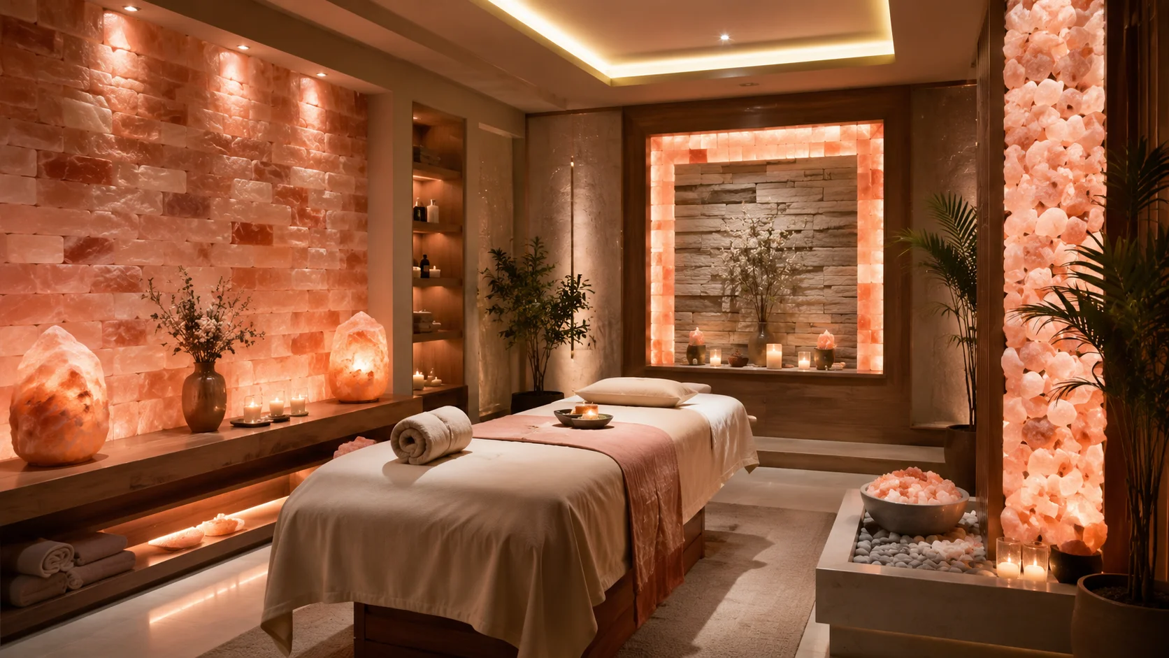 7 Summit Custom Himalayan Salt Cave & Spa Experience Room